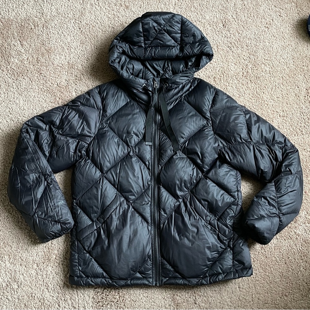 Eddie Bauer Black Cirruslite Skylighter Down Hoodie Jacket - Picture 3 of 11